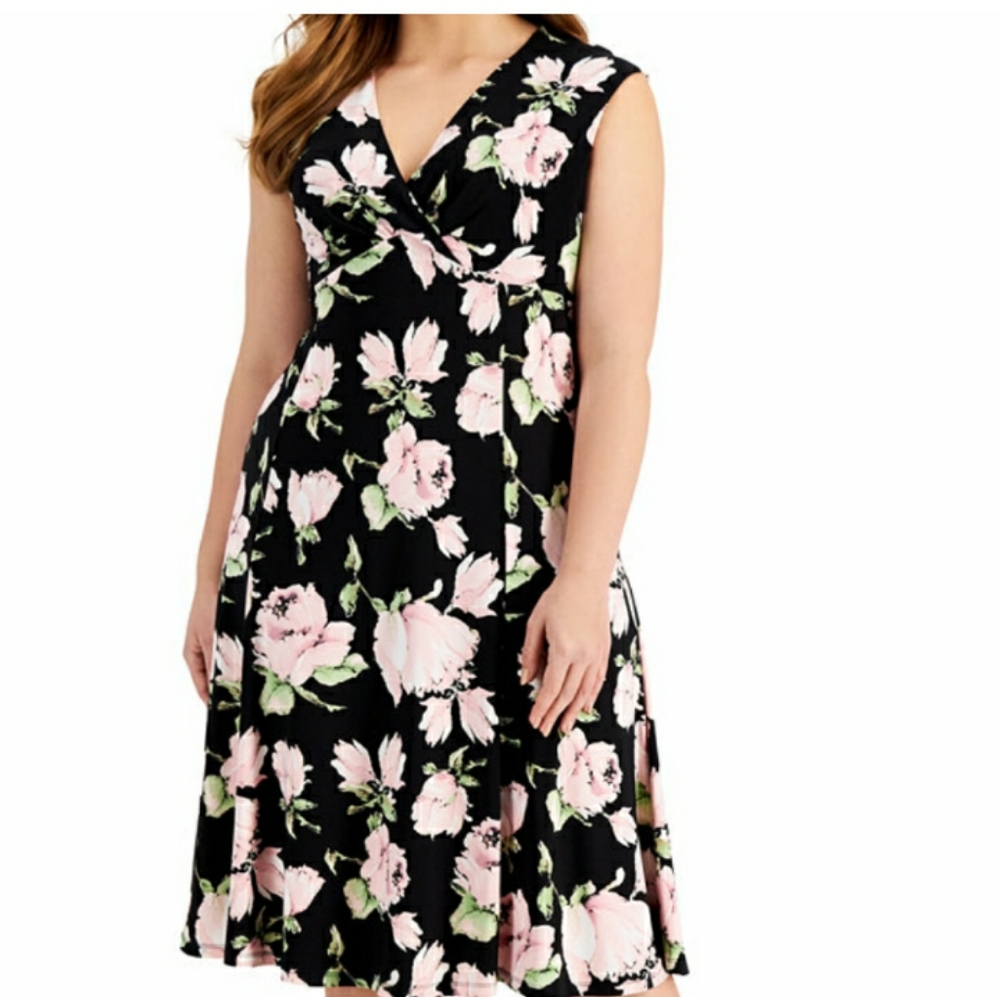 Kasper Retro look  Woman dress- Floral
